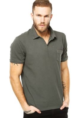 Camisa Polo Calvin Klein Jeans Circular Cinza