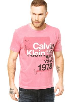 Camiseta Calvin Klein Jeans Rosa