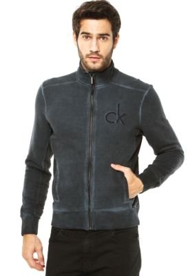 Casaco Calvin Klein Jeans Bordado Azul