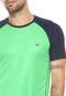 Camiseta Fila Raglan Logo Verde - Marca Fila