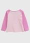 Blusa Fakini Infantil Lettering Rosa - Marca Fakini