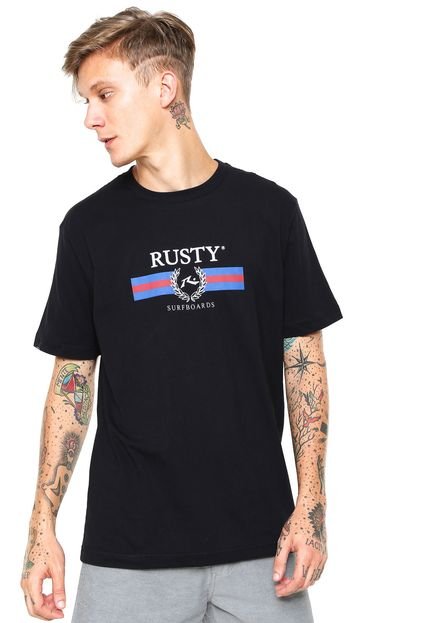 Camiseta Rusty Cassette Preta - Marca Rusty