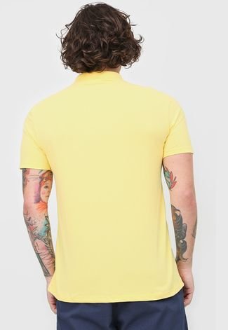Camisa Polo Malwee Reta Bolso Amarela