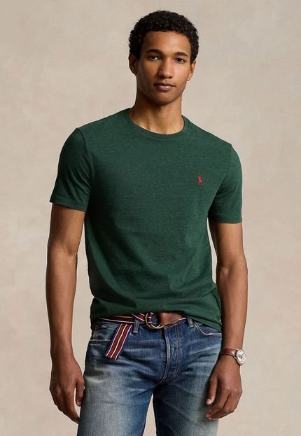 Camiseta Polo Ralph Lauren Regular Logo Verde - Marca Polo Ralph Lauren