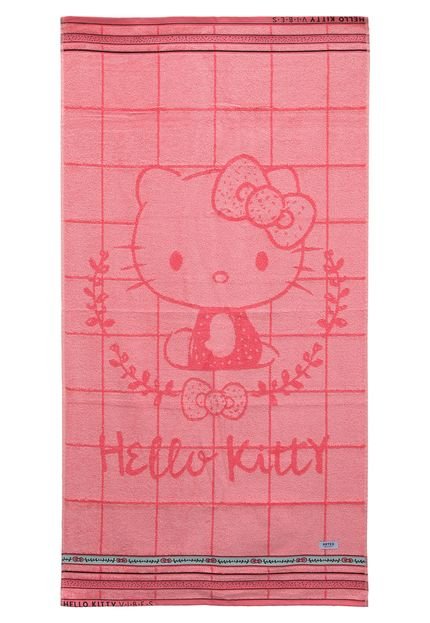 Toalha de Banho Artex Hello Kitty Rosa - Marca Artex