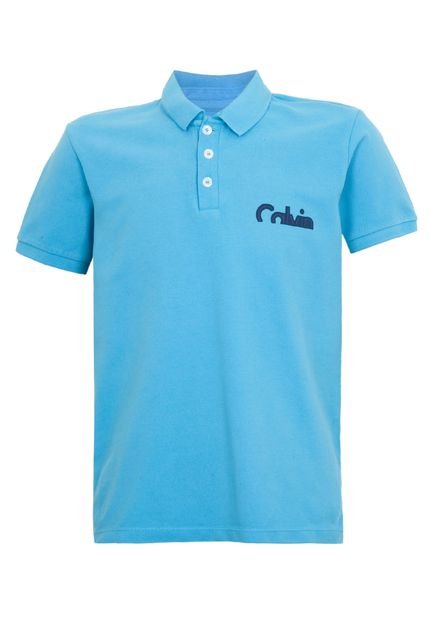 Camisa Polo Calvin Klein Kids Logo Azul - Marca Calvin Klein Kids