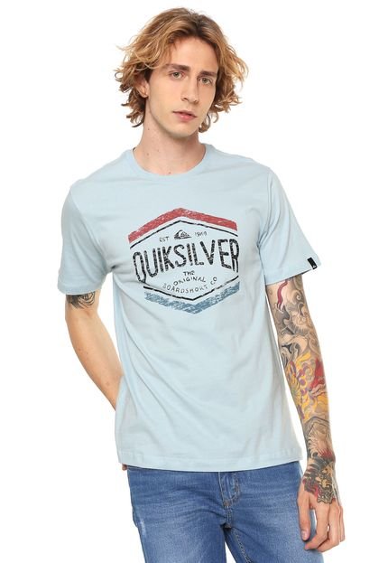 Camiseta Quiksilver Estampada Azul - Marca Quiksilver