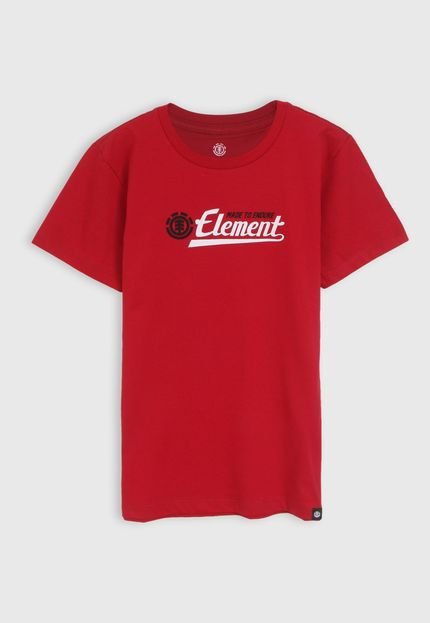 Camiseta Element Infantil Logo Vermelha - Marca Element
