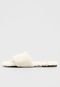 Rasteira Pantufa DAFITI SHOES Homewear Pelos Off-White - Marca DAFITI SHOES