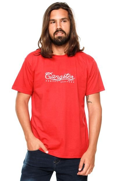 Camiseta Gangster Sunset Surfers Vermelha - Marca Gangster