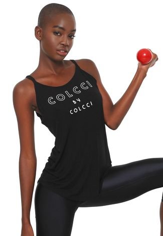 Regata Colcci Fitness Lettering Preta