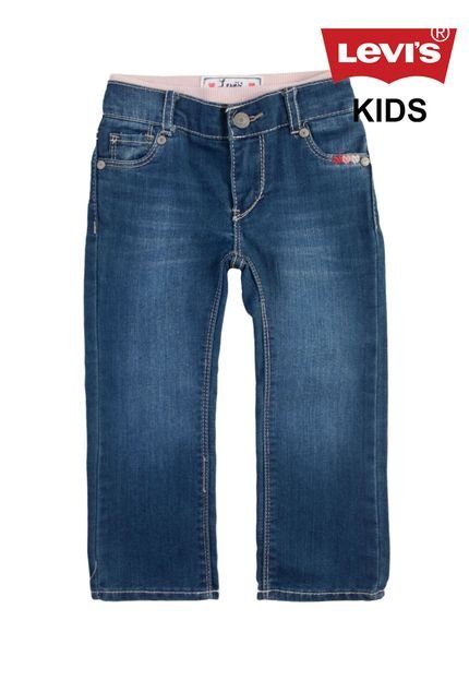 Calça Jeans Levi's Kids Skinny Recorte Azul - Marca Levis