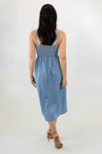 Vestido Jeans Claro Midi Alça Leve Anticorpus - Marca Anticorpus JeansWear