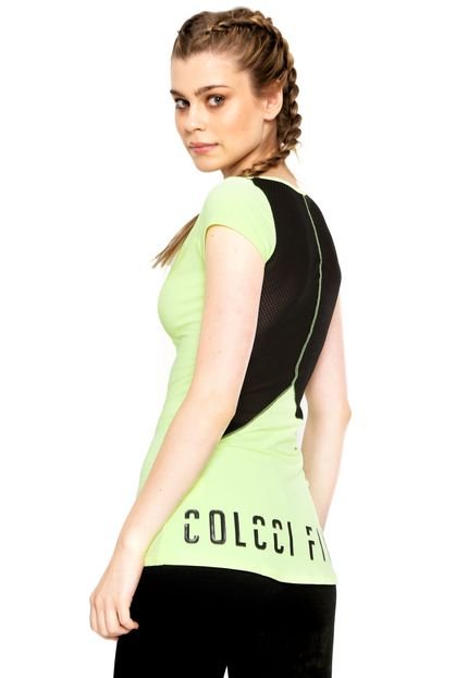 Blusa Colcci Fitness Acinturada Verde - Marca Colcci Fitness