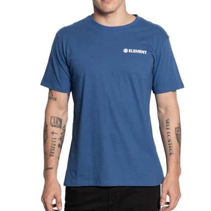 Camiseta Element Blazin Chest Color SM25 Masculina Azul - Marca Element