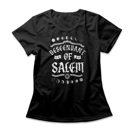 Camiseta Feminina Descendant Of Salem - Preto - Marca Studio Geek 
