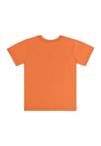 Camiseta Save Nature Infantil para Menino Quimby Laranja
