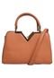 Bolsa Chenson Handbag Textura Caramelo - Marca Chenson