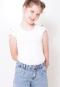 Shorts Jeans Infantil Mom Feminino - Marca Quase Anjo