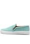 Slip On Couro Luiza Barcelos Textura Azul - Marca Luiza Barcelos