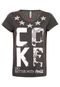 Camiseta Coca-Cola Jeans Comfort Estrelas Cinza - Marca Coca-Cola Jeans