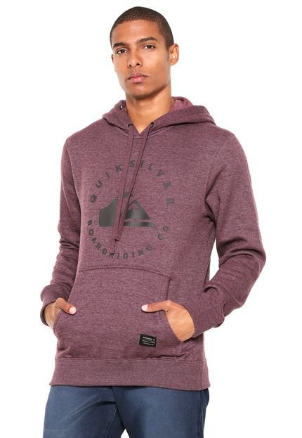 Moletom Flanelado Fechado Quiksilver Nero Vinho - Marca Quiksilver