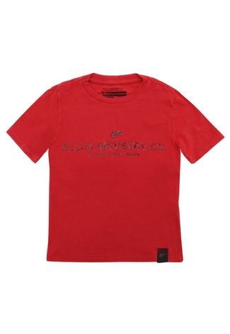Camiseta Ellus Kids Menino Escrita Vermelha