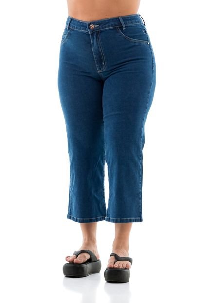 Pantacourt Jeans Feminino Arauto Comfy  Azul - Marca ARAUTO JEANS