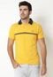Camisa Polo Gant M.T. Chest Stripe Pique Rugger Amarela - Marca Gant