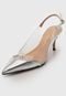 Scarpin Slingback Luiza Barcelos Recorte Prata - Marca Luiza Barcelos