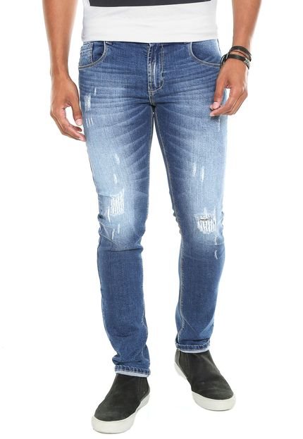 Calça Jeans Sawary Bolsos Azul - Marca Sawary