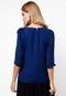 Blusa MNG Barcelona Elai Azul - Marca MNG Barcelona