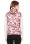 Colete Puffer Facinelli by MOONCITY Floral Rosa/Bege - Marca Facinelli
