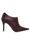 Ankle Boot Drapeada Vinho - Marca Ramarim