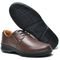 Sapato Social Masculino Couro Confortável Cadarço Moderno Marrom 37 Marrom - Marca Mila Marques