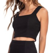 Conjunto Feminino Rovitex com Cropped e Shorts Saia Preto - Marca Rovitex