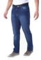 Calça Jeans Regular Estonada 5 Bolsos Azul Traymon 2192 - Marca Traymon