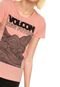 Camiseta Volcom Super Stoned Rosa - Marca Volcom