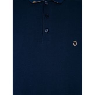 Camisa Polo Individual Regular In24 Azul Escuro Masculino