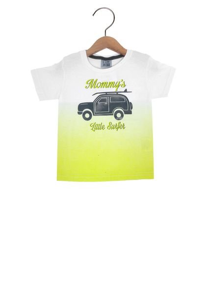 Camiseta Duduka Mommy's Little Surfer Branco/Verde - Marca Duduka