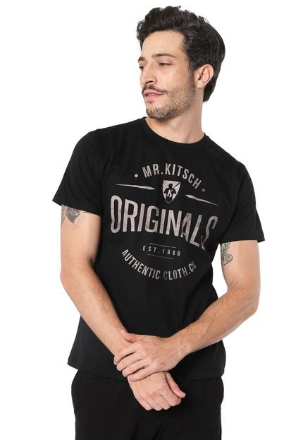 Camiseta Mr Kitsch Lettering Preta - Marca MR. KITSCH