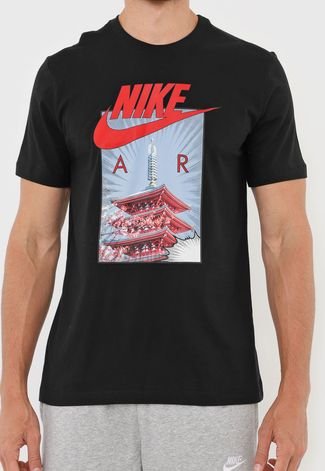 Camiseta Nike Sportswear Nsw Air Photo Preta - Compre Agora