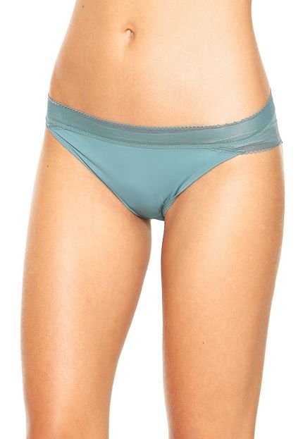 Calcinha Calvin Klein Underwear Biquíni Slim Verde - Marca Calvin Klein Underwear