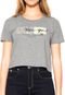 Camiseta Cropped Calvin Klein Jeans New York Cinza - Marca Calvin Klein Jeans