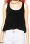 Regata Colcci Cropped Preta - Marca Colcci