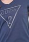 Camiseta Guess Logo Glitter Azul-Marinho - Marca Guess