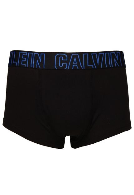 Cueca Calvin Klein Underwear Sungão Low Rise Trunk Elástico Preta/Azul - Marca Calvin Klein Underwear