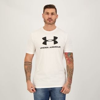 Camiseta Under Armour Sportstyle Logo Branca e Preta