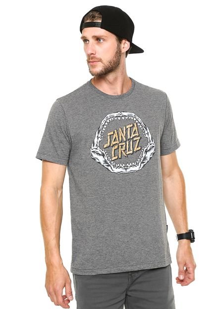 Camiseta Santa Cruz Estampada Cinza - Marca Santa Cruz