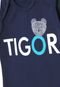 Body Tigor T. Tigre Menino Escrita Azul-Marinho - Marca Tigor T. Tigre